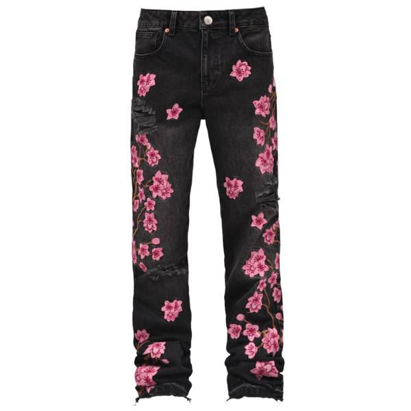 Flared Flower Denim