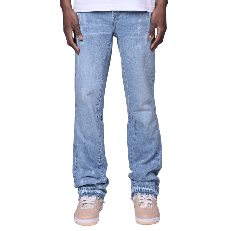 Flared Painted Denim
