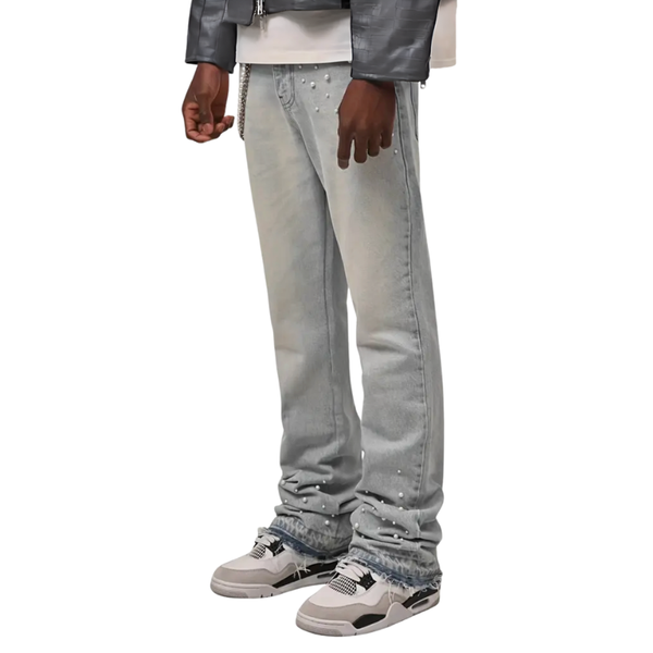 Flared Pearl Denim