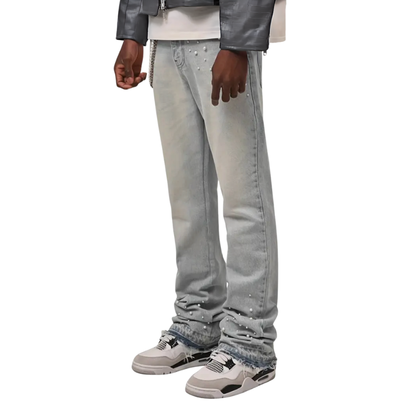 Flared Pearl Denim