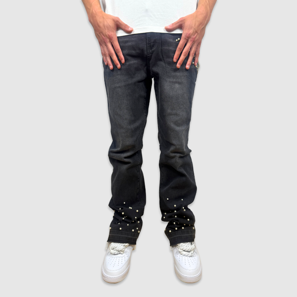 Flared Pearl Denim