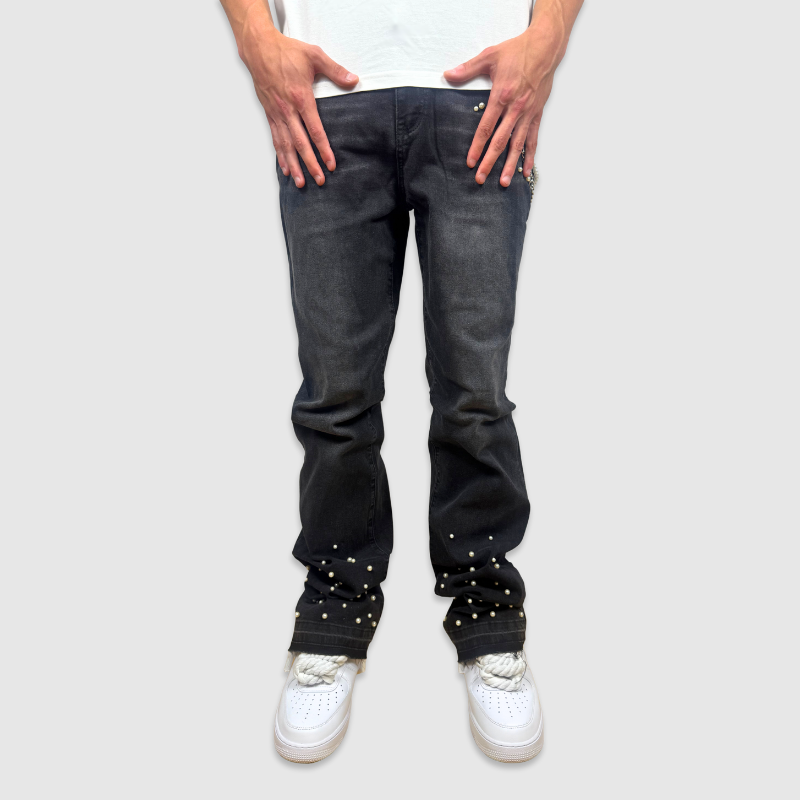 Flared Pearl Denim