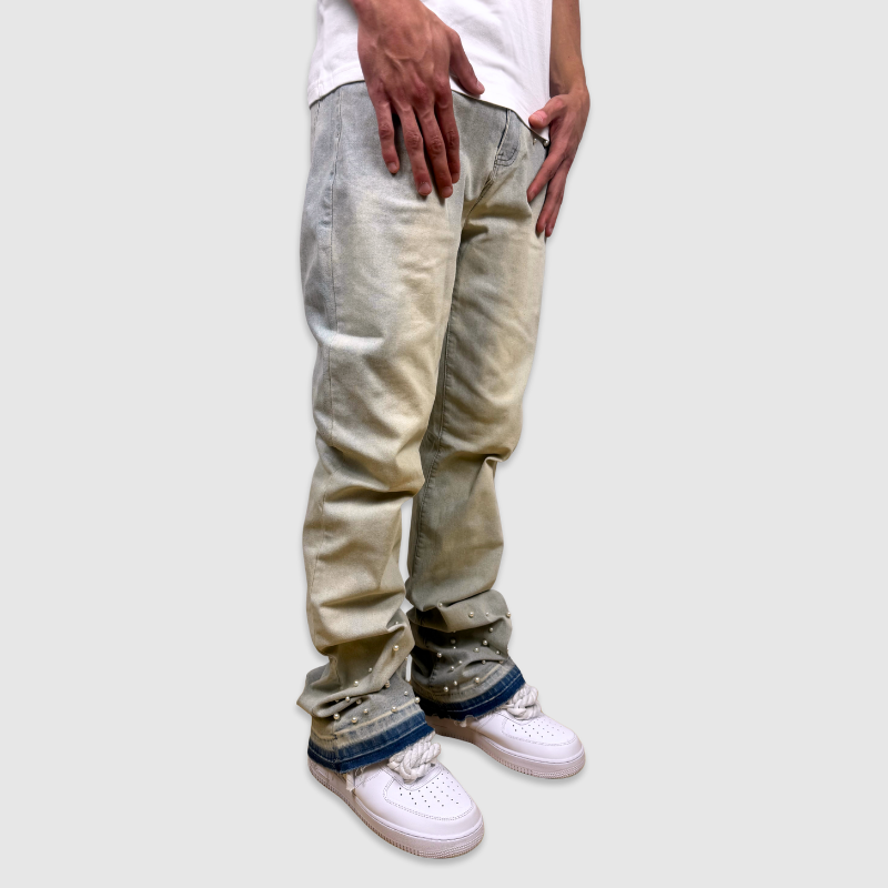 Flared Pearl Denim