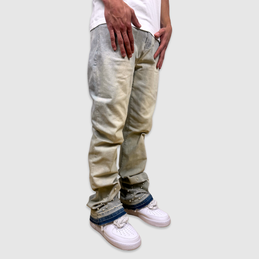 Flared Pearl Denim