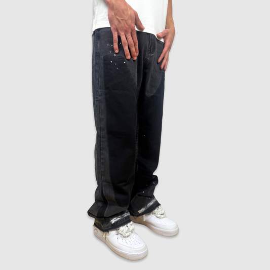 Flared colored Denim