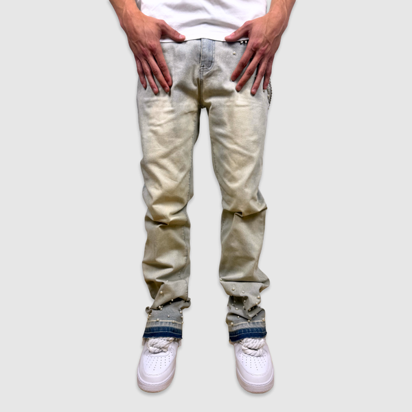 Flared Pearl Denim
