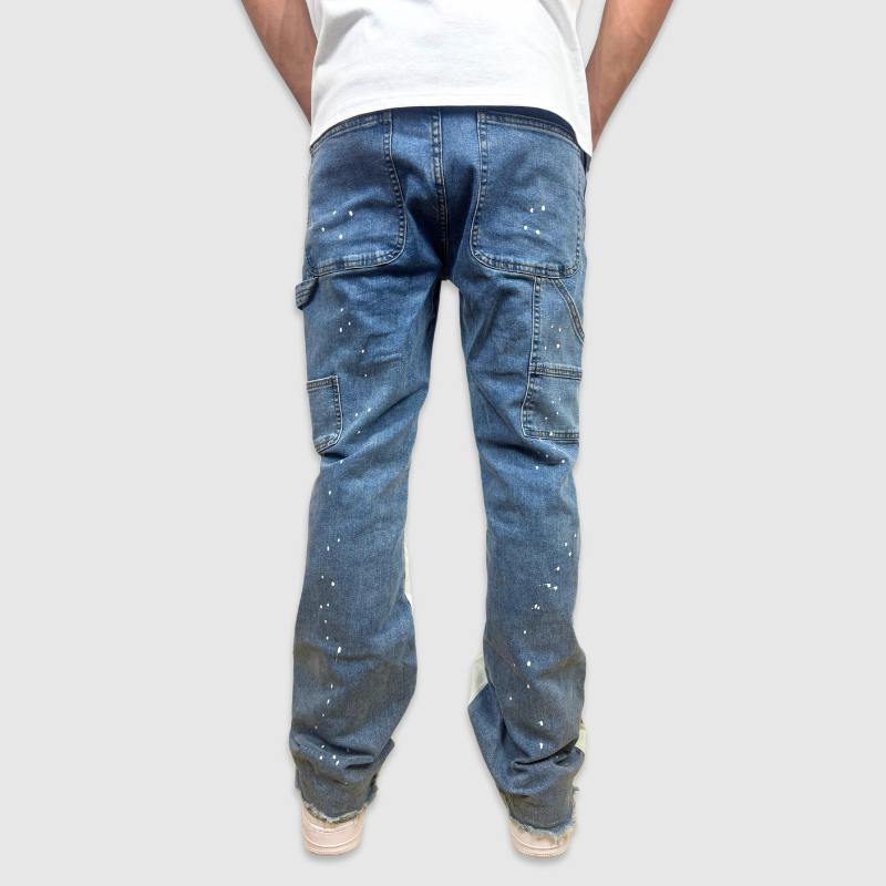 Flared colored Denim