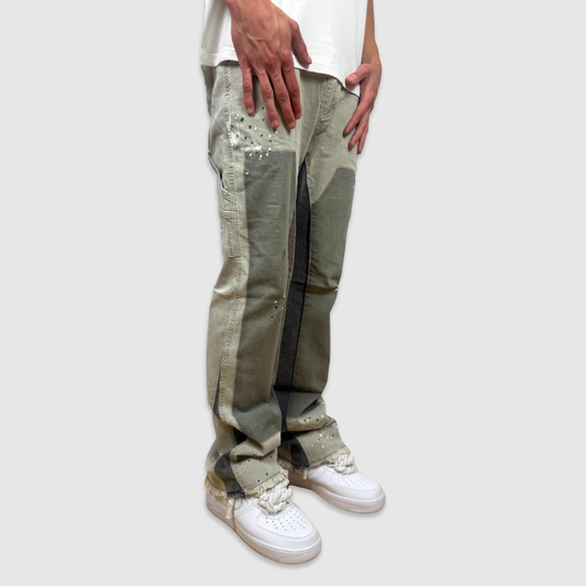 Flared colored Denim