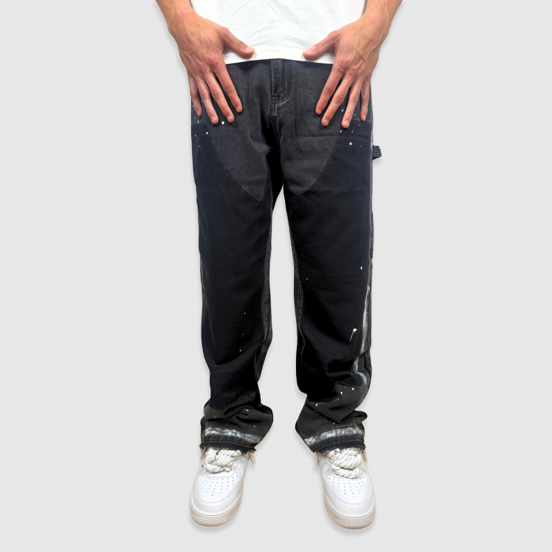 Flared colored Denim