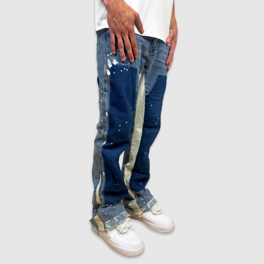 Flared colored Denim